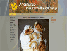 Tablet Screenshot of ahorn-sirup.com